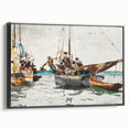 Vibrant Realism Market Scene | Nassau Market by Winslow Homer Print