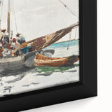 Vibrant Realism Market Scene | Nassau Market by Winslow Homer Print