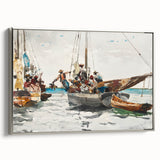Vibrant Realism Market Scene | Nassau Market by Winslow Homer Print