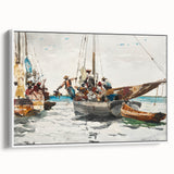Vibrant Realism Market Scene | Nassau Market by Winslow Homer Print