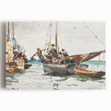 Vibrant Realism Market Scene | Nassau Market by Winslow Homer Print