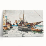 Vibrant Realism Market Scene | Nassau Market by Winslow Homer Print