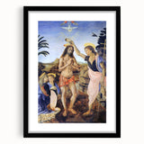 Leonardo da Vinci: The Baptism of Christ Renaissance Art Print