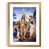 Leonardo da Vinci: The Baptism of Christ Renaissance Art Print