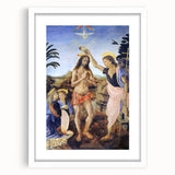Leonardo da Vinci: The Baptism of Christ Renaissance Art Print
