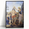 Leonardo da Vinci: The Baptism of Christ Renaissance Art Print
