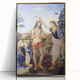 Leonardo da Vinci: The Baptism of Christ Renaissance Art Print
