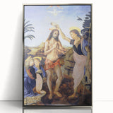 Leonardo da Vinci: The Baptism of Christ Renaissance Art Print