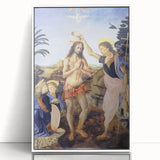 Leonardo da Vinci: The Baptism of Christ Renaissance Art Print
