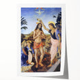 Leonardo da Vinci: The Baptism of Christ Renaissance Art Print