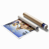 Leonardo da Vinci: The Baptism of Christ Renaissance Art Print