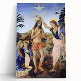 Leonardo da Vinci: The Baptism of Christ Renaissance Art Print