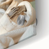 Relaxing Raccoon Bathroom Wall Art - Modern Spa-Inspired Decor