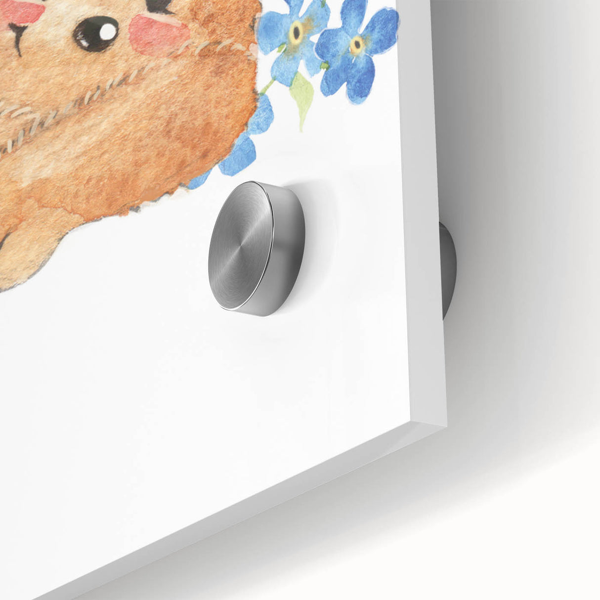 Watercolor Bear Nursery Art - Framed Baby Room Wall Decor