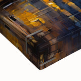 Large art of a black and white Paris landscape on stretched canvas, suitable for bedroom wall decor.