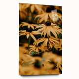 Large abstract wall art in vibrant spring hues on acrylic glass, ideal for bedroom or dining room decor.