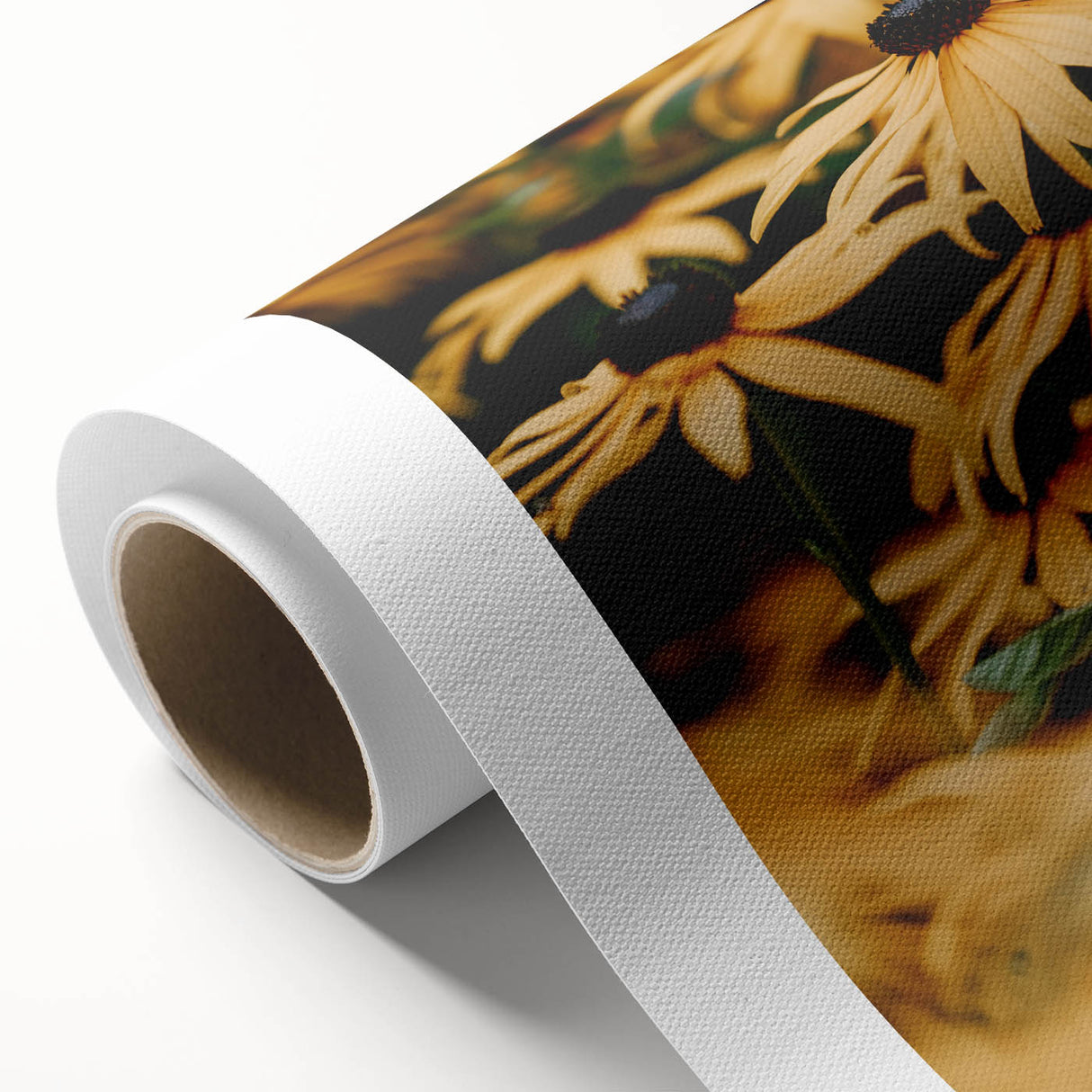 Art deco poster featuring a spring landscape with soft pastel shades on rolled canvas, ideal for nursery wall art.