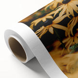 Art deco poster featuring a spring landscape with soft pastel shades on rolled canvas, ideal for nursery wall art.