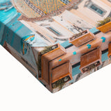 Large art canvas depicting a black and white landscape painting, ideal for bedroom wall decor.