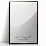 Large abstract wall art featuring swirling white and gray patterns on a black acrylic print, framed.