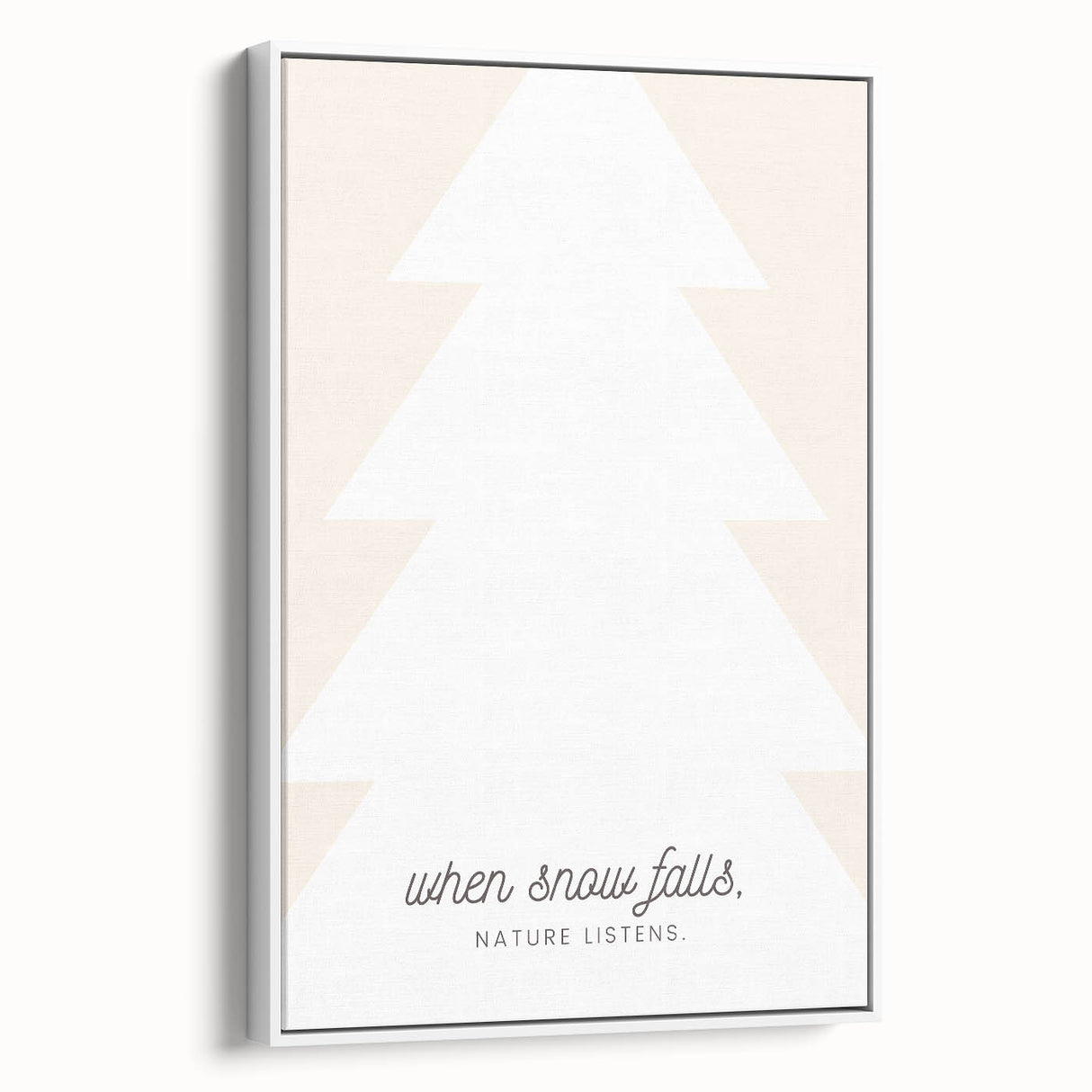 Vintage poster art of a winter scene on framed canvas, featuring a monochrome palette, ideal for living room decor.
