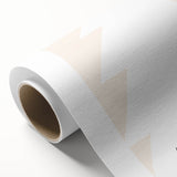 Art deco poster featuring a minimalist winter scene in muted blue and white tones on rolled canvas.