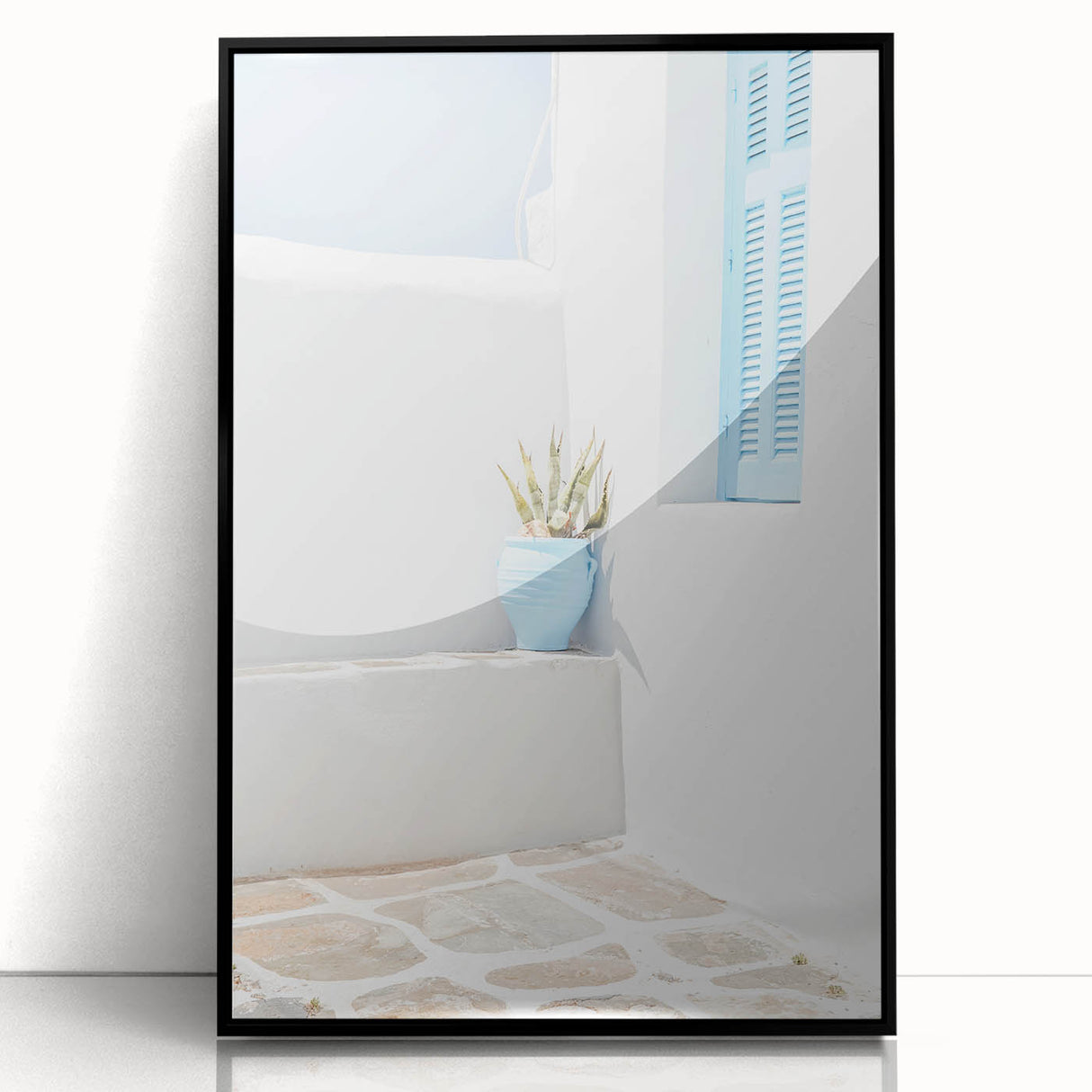 Large abstract wall art in mid-century modernist style, featuring swirling black and white patterns on acrylic.