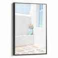 Black and white landscape painting on framed canvas depicting a serene summer scene, suitable for bedroom decor.