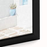 Black wall art featuring a textured, colorful abstract design on a framed canvas, ideal for living room decor.