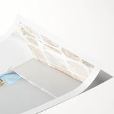 Extra large wall art featuring line art flowers in black and white on a rolled canvas, ideal for large living room decor.