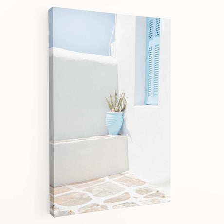 Abstract summer landscape on large stretched canvas with warm orange and yellow tones, suitable for kitchen wall art.