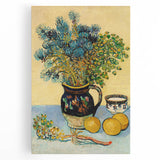 Black and white large canvas print of Van Gogh's 'Starry Night', ideal for kitchen wall art or bedroom ambiance.