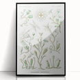 Modern Wall Art - Intricate Botanical Illustration in Elegant Green Hues