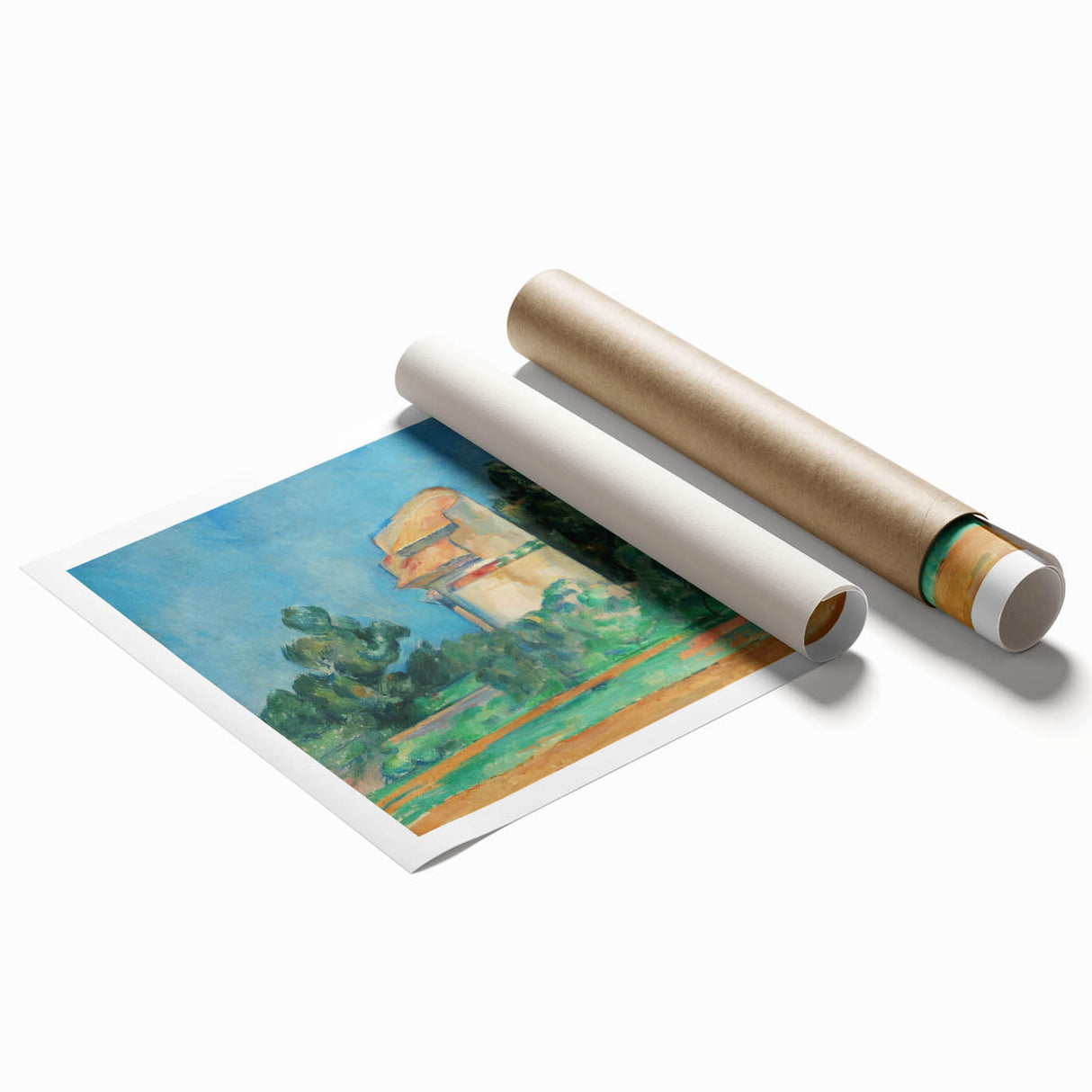 Impressionist Landscape Wall Art - The Pigeon Tower by Cézanne Print