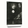 Modern Wall Art - Mysterious Angelic Vision in Monochrome Design