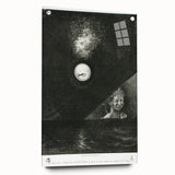 Modern Wall Art - Mysterious Angelic Vision in Monochrome Design