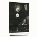 Modern Wall Art - Mysterious Angelic Vision in Monochrome Design