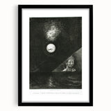 Modern Wall Art - Mysterious Angelic Vision in Monochrome Design