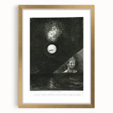 Modern Wall Art - Mysterious Angelic Vision in Monochrome Design