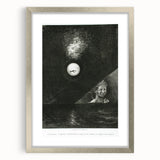 Modern Wall Art - Mysterious Angelic Vision in Monochrome Design