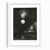 Modern Wall Art - Mysterious Angelic Vision in Monochrome Design