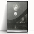 Modern Wall Art - Mysterious Angelic Vision in Monochrome Design