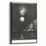 Modern Wall Art - Mysterious Angelic Vision in Monochrome Design