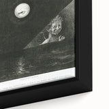 Modern Wall Art - Mysterious Angelic Vision in Monochrome Design