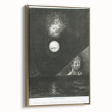 Modern Wall Art - Mysterious Angelic Vision in Monochrome Design