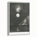 Modern Wall Art - Mysterious Angelic Vision in Monochrome Design