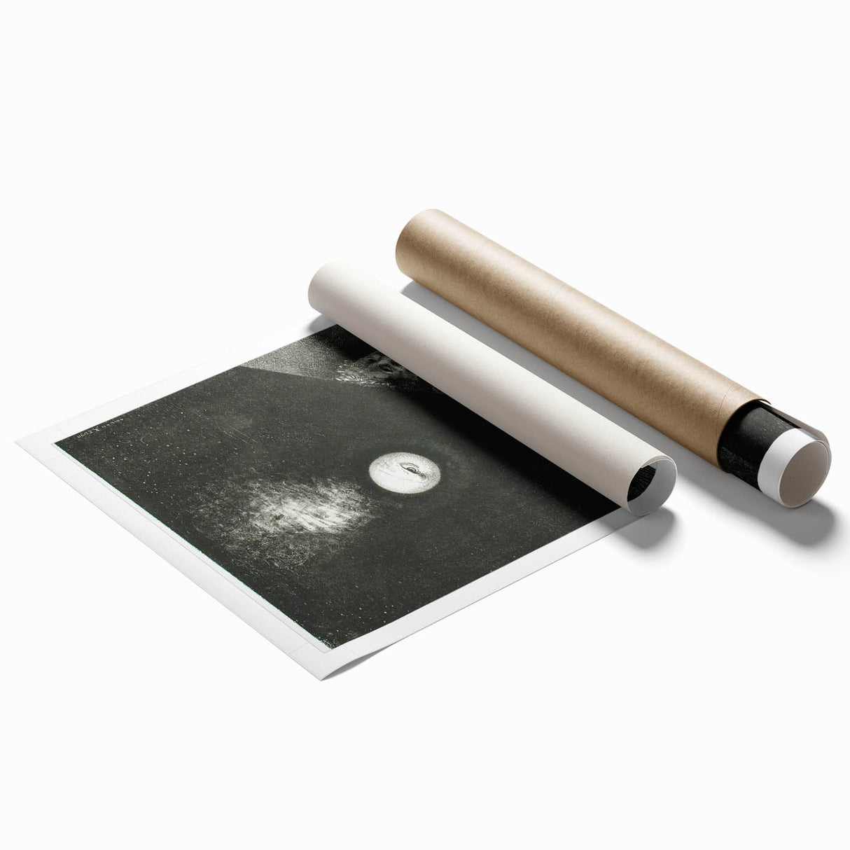 Modern Wall Art - Mysterious Angelic Vision in Monochrome Design
