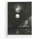 Modern Wall Art - Mysterious Angelic Vision in Monochrome Design