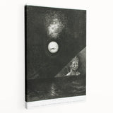 Modern Wall Art - Mysterious Angelic Vision in Monochrome Design