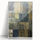 Abstract Rustic Wall Art - Textured Patterns for Farmhouse Decor